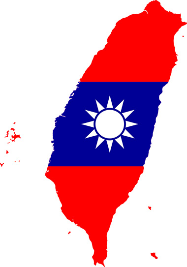 地理,旗幟,台灣,地圖